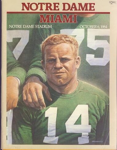 1984 Miami Hurricanes vs Notre Dame Irish Program - College Programs in Saudi Arabia