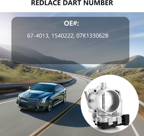 مجموعة جسم الخانق الإلكترونية لـ Volkswagen Beetle Golf Jetta Passat Rabbit 2.5L L5-جزء استبدال OEM # S20432 07K133062A 07K-133-062-A in Saudi Arabia