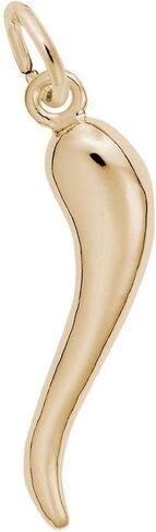 Sterling Silver Italian Horn Charm in Kuwait