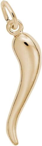 Sterling Silver Italian Horn Charm in Kuwait