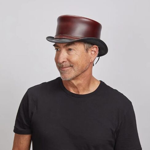 American Hat Makers Hampton Leather Top Hat for Men & Women — Shapeable Wide Brim Hat in Saudi Arabia