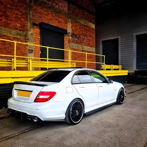 Rear Trunk Spoiler Wing Fit for Mercedes C-Class C250/ C300/ C350/ C63 W204 4-Door Sedan 2008-2014 Gloss Black AMG Style Decklid Lip Exterior Accessories in Saudi Arabia