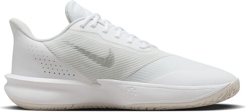 Nike Precision 7 Men's Basketball Shoes (FN4322-100, White/Photon Dust/Light Smoke Grey) Size 7.5 in Saudi Arabia