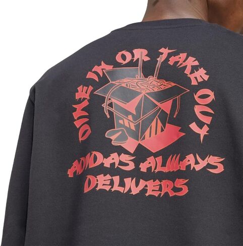 adidas Men's Food Noodle Graphic Sweatshirt in Saudi Arabia