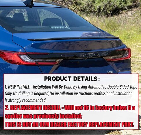 ABS SPOVELER TRUNK SPOILER ABS مناسبة لتويوتا كامري 2025 2026 R Style LE/SE/XLE/XSE/HYBRID DUCKBILL HIGH RIP in Saudi Arabia