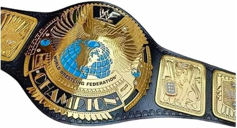 Big Eagle Championship Belt Leather Wrestling Belt, Adult Size, (2MM) Brass, Black & Gold in Saudi Arabia