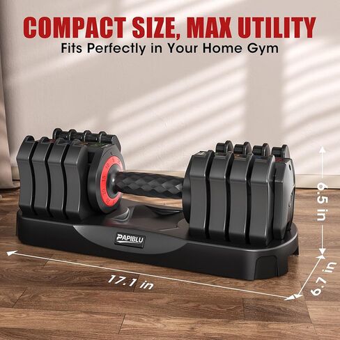 مجموعة دمبل قابلة للتعديل مكونة من قطعتين، مجموعة دمبل بوزن قابل للتعديل بوزن 25 رطل، 5 في 1 أوزان مجانية مع مقبض مضاد للانزلاق للصالة الرياضية المنزلية، تدريب قوة الجسم بالكامل (رجال ونساء) in Kuwait
