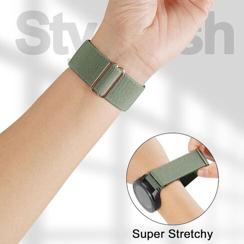 22mm Nylon Sport Elastic Bands Compatible with Garmin Venu 4 45mm/Venu 3/Venu 2, 3 Pack Wristband Strap Replacement for Amazfit Bip 5/Bip 6/GTR 4/3 Pro/3/2/2e/47mm/Forerunner 265/255/Vivoactive 4 in Kuwait