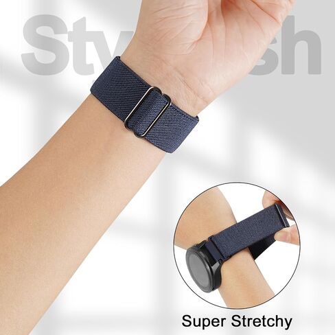 22mm Nylon Sport Elastic Bands Compatible with Garmin Venu 4 45mm/Venu 3/Venu 2, 3 Pack Wristband Strap Replacement for Amazfit Bip 5/Bip 6/GTR 4/3 Pro/3/2/2e/47mm/Forerunner 265/255/Vivoactive 4 in Kuwait