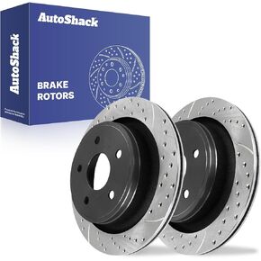 Autoshack Rear Disc Brake Rotors Replacement for 2002-2018 Ram 1500 2004-2009 Dodge Durango 2007-2009 Chrysler Aspen 3.0L 3.6L 3.7L 4.7L 5.7L 5.9L V6 V8 4WD RWD 13.9" (352.0 mm) R63008PR in Saudi Arabia