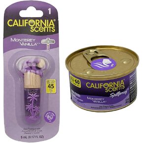 California Scents Scented Necklace and Sandal Hanging Car Air Freshener, Combo Kit - The Best Car Air Freshener Set, Odor Eliminator, and Long-Lasting Car Freshener, Tropical Colada Fragrance in Saudi Arabia