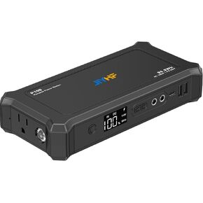 JIYHF Portable Power Bank with AC Outlet - 99.9Wh/27000mAh High Capacity Laptop Portable Charger,100W AC + 65W PD USB-C + 5521 DC Ports for Business Travel, Home & Outdoor, Emergency Backup in Saudi Arabia