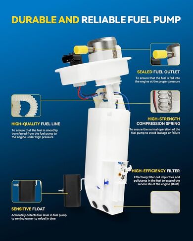 PHILTOP Electric Fuel Pump Assembly FG0426 Replacement for Neon 2001-2005 2.0L, Neon 2001-2001 2.0L, Electric Fuel Pump Module Assembly Kit in Saudi Arabia