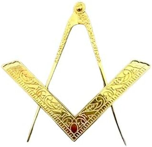 Masonic Lodge Ceremonial Large Freemason Square and Compass Premium Look - Golden in Saudi Arabia