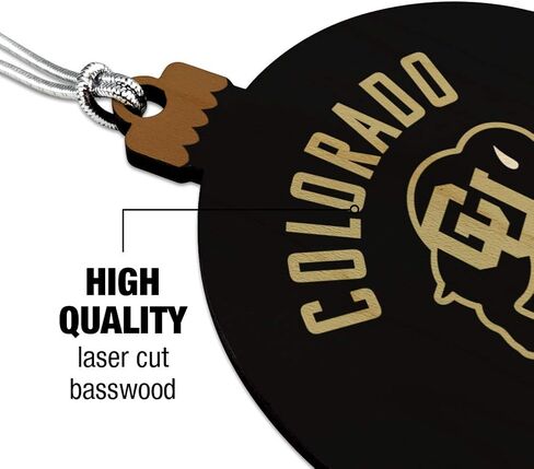 GRAPHICS & MORE Colorado Buffaloes Wood Christmas Tree Holiday Ornament in Saudi Arabia