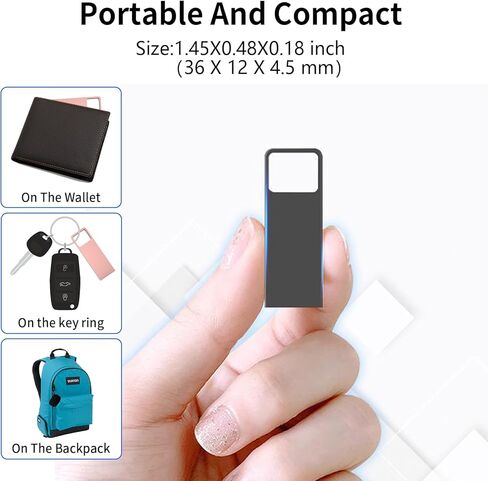 32GB USB 3.0 Flash Drive 4-Pack with USB-C Adapters, Metal Mini Design, 100MB/s Read Speed, Storage Case Included, Pink Gold Gray Silver in Kuwait