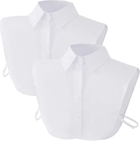 2 PCS ذوي طوق وهمية قابلة للفصل DICKEY FAUX ذوي الياقات الزائفة نصف القمصان للنساء التخرج ارتداء اليومي in Kuwait