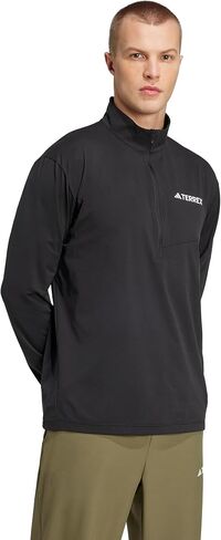 adidas Men's Terrex Multi Half-Zip Long Sleeve Hiking T-Shirt in Saudi Arabia