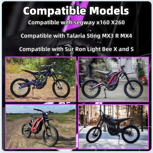 مجموعة 6 قطع من وسادات فرامل القرص لـ Sur Ron Light Bee X/S، Talaria Sting R MX3 MX4، Segway X160 X260 وسادات الفرامل الأمامية والخلفية لقطع غيار الدراجة الترابية الكهربائية in Kuwait