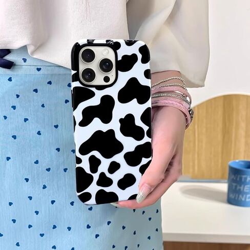 J.West for iPhone 16 Pro Case 6.3 "مع حزمة شاشة زجاجية مقسّرة من الزهور الزهرية اللطيفة غطاء هجين للبنات للنساء الحالات الهاتفية الحماية الجمالية الزرقاء الزرقاء in Saudi Arabia
