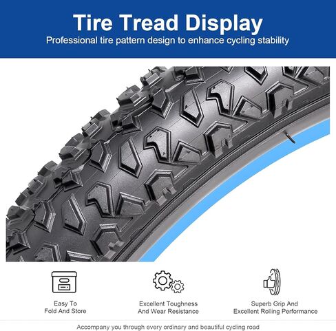 16x2.125 (57-305) Bike Tire 16 inch Bicycle tire Suitable for 16x2.10 16 x 2.125 Gravel/Off Road/Mountain/Kids Folding Replacement Bike Tire (Single) in Saudi Arabia