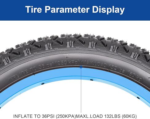 16x2.125 (57-305) Bike Tire 16 inch Bicycle tire Suitable for 16x2.10 16 x 2.125 Gravel/Off Road/Mountain/Kids Folding Replacement Bike Tire (Single) in Saudi Arabia