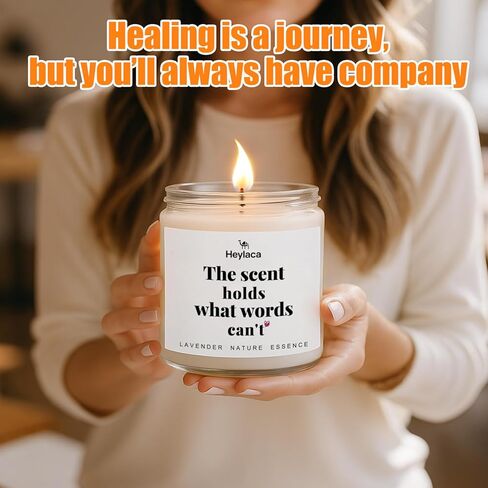 Sympathy Gifts for Loss of Loved One - Lavender Scented Soy Candle, Memorial Candle for Grief, Condolence Gift for Men and Women, Pet Loss Remembrance in Kuwait