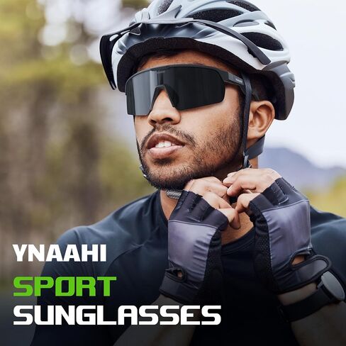Sports Sunglasses. Shatterproof Polycarbonate Lens, UV400 Protection. Ideal for Cycling, Pickleball, & Running Safety in Saudi Arabia
