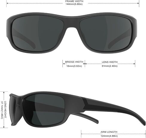 Sports Sunglasses for Men, Polarized Mens Sunglasses Sport Sun Glasses for Golf Fishing Driving Running Cycling 4 Pack in Saudi Arabia