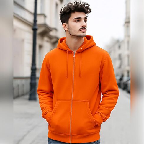 Mens Full Zipper Hoodies Adult Heavy Blend Full-Zip Up Hooded Sweatshirt - in 16 Colors. Sizes S-5XL in Kuwait