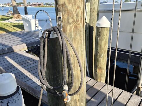 Norsk Designs Heavy-Duty Marine Hose Hangers (2-Pack), Polished 304 Stainless Steel, 75 lb Load Capacity, Wall/Post/Column Mount with Hardware in Saudi Arabia