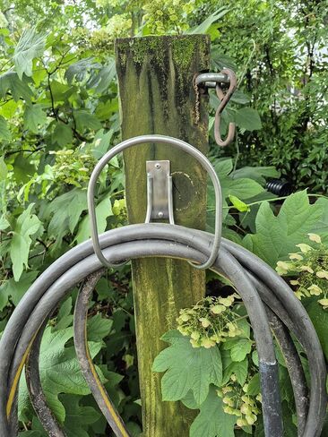 Norsk Designs Heavy-Duty Marine Hose Hangers (2-Pack), Polished 304 Stainless Steel, 75 lb Load Capacity, Wall/Post/Column Mount with Hardware in Saudi Arabia