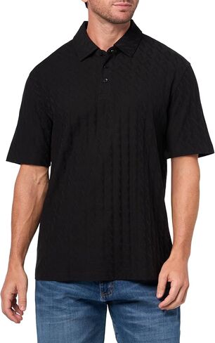 Armani Exchange Mens Cotton Jacquard Regular Fit Polo in Saudi Arabia