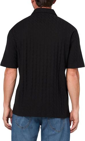 Armani Exchange Mens Cotton Jacquard Regular Fit Polo in Saudi Arabia