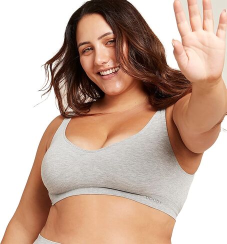 Boody Women's Padded Shaper Bra - Womens Seamless Pullover Padded Bralette with Support and Removable Padding for Women, 80% Viscose Made from Bamboo for All-Day Comfort - Dark Olive, X-Large in Kuwait