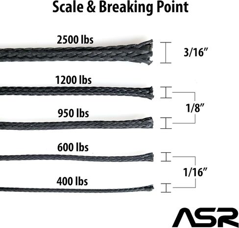 ASR Outdoor Technora Composite Survival Rope 1200lb Breaking Strength 50ft Tan in Saudi Arabia