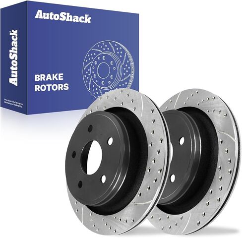 Autoshack خلفية فرامل القرص المتداول استبدال 2002-2018 RAM 1500 2004-2009 دودج دورانجو 2007-2009 كرايسلر أسبن 3.0L 3.6L 3.7L 4.7L 5.7L 5.9L V6 V8 4WD RWD 13.9 "(352.0 mm) r63008pr in Saudi Arabia