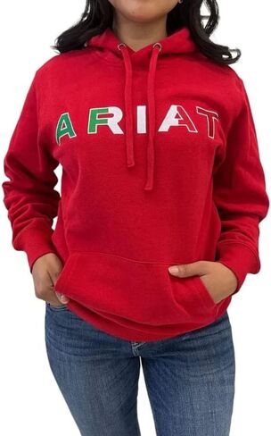 Ariat Female Mexico Hoodie Red 3X in Saudi Arabia