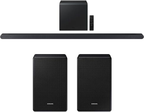 Samsung Q Series Soundbar HW-Q900F 7.1.2 ch Subwoofer (2025) Bundle with Premiere Movies Streaming, 2X HDMI Cable, CPS 26 Month Protection & Deco Gear Complete Home Theater Beginner's Guidebook in Kuwait