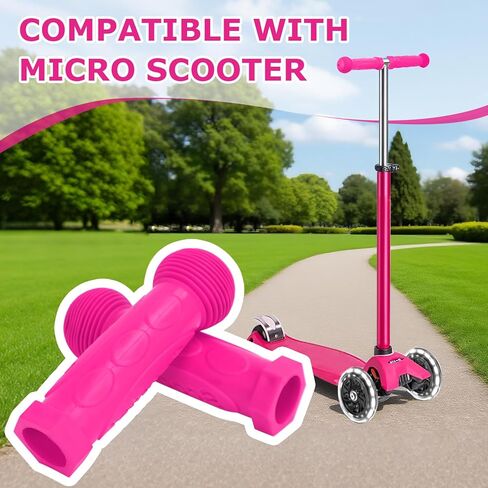 مقابض مقبض السكوتر متوافقة مع مادة مايكرو مضادة للانزلاق، مادة جل السيليكا 22 مم، زوج واحد (قطعتان) in Kuwait