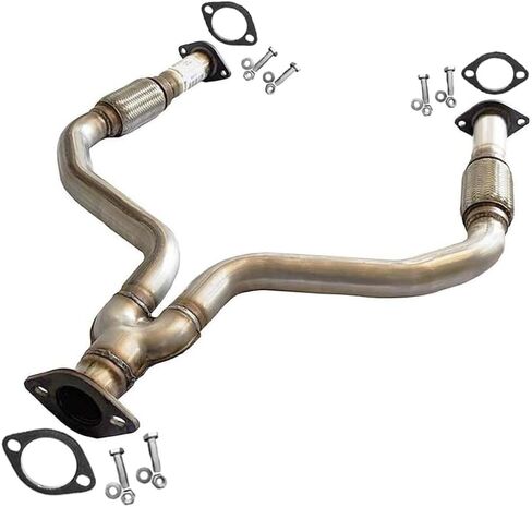 العادم الشمالي الشرقي | الفولاذ المقاوم للصدأ Y-pipe متوافق مع Infiniti FX35 2003-2005 2.5L | FX45 2003-2005 4.5L | G35 2004-2006 3.5L | وشملت حشيات حرة | جزء استبدال السيارات in Saudi Arabia
