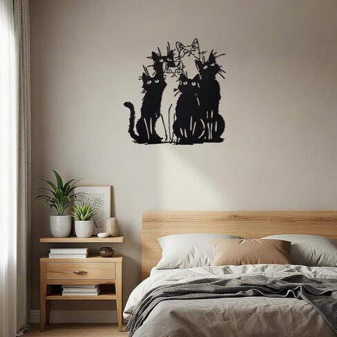 Tandefio Metal Cat Wall Art Decor in Saudi Arabia