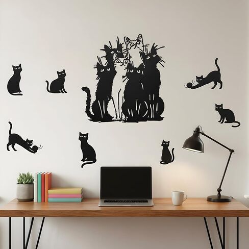 Tandefio Metal Cat Wall Art Decor in Saudi Arabia