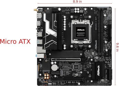 ASROCK AMD AM5 B850M-X WIFI M-ATX اللوحة الأم in Kuwait