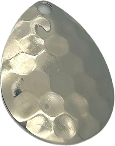 Colorado Nickel Hex Spinner Blades for Lure Making Supplies, DIY Lure Parts for Spinnerbait Inline Spinner Blades Made in USA 25 Pack Size #5 - #2 Nickel Colorado Blade in Saudi Arabia