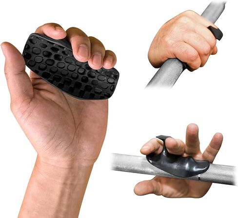 Weight Lifting Grips for Men & Women, Non-Slip Rubber Gym Grips for Hand Protection, Weightlifting Grips for Workout, Dumbbell Gripper, Deadlift Grip Pad One Size (1 Pair) in Saudi Arabia