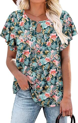 فقط TUNIC TUNIC TUNIC TOPS TUNIC SIMEVE SLEEVE PULLF القمصان القصيرة الأكمام in Kuwait