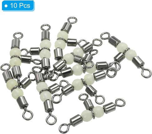 PATIKIL 3 Way Swivel Cross Line T Turn Rolling Terminal Tackle with Luminous Beads for Catfish Rig in Saudi Arabia