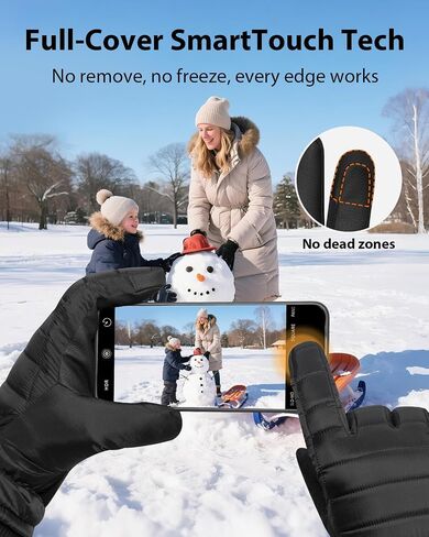 RIGWARL Winter Gloves Women for Snow Sports, Ski Gloves Waterproof for Cold Weather, Anti-Slip Palm Touchscreen 3M Thinsulate Glove in Saudi Arabia