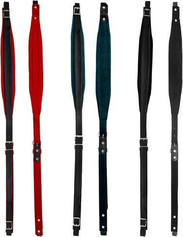 Accordion Harness Straps, Adjustable PU Leather Shoulder Strap, Padded Harness Strap Belt For 16-120 Bass in Saudi Arabia
